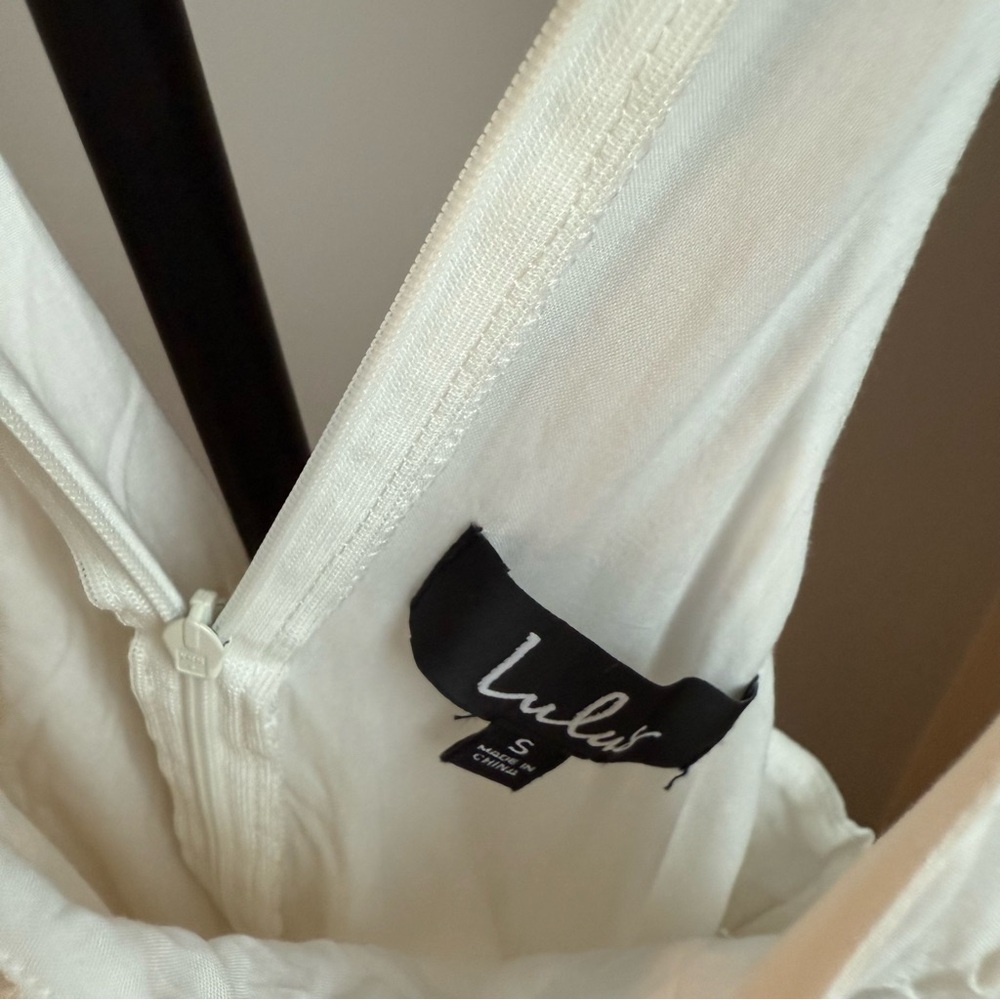 Lulu's White Mini Summer Dress - Picture 2 of 3